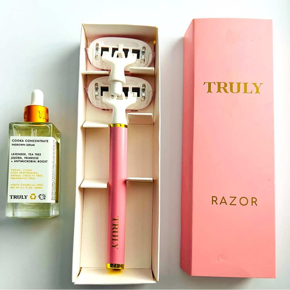 TRULY shaver set with Cooka oil for Pubic hair & skin